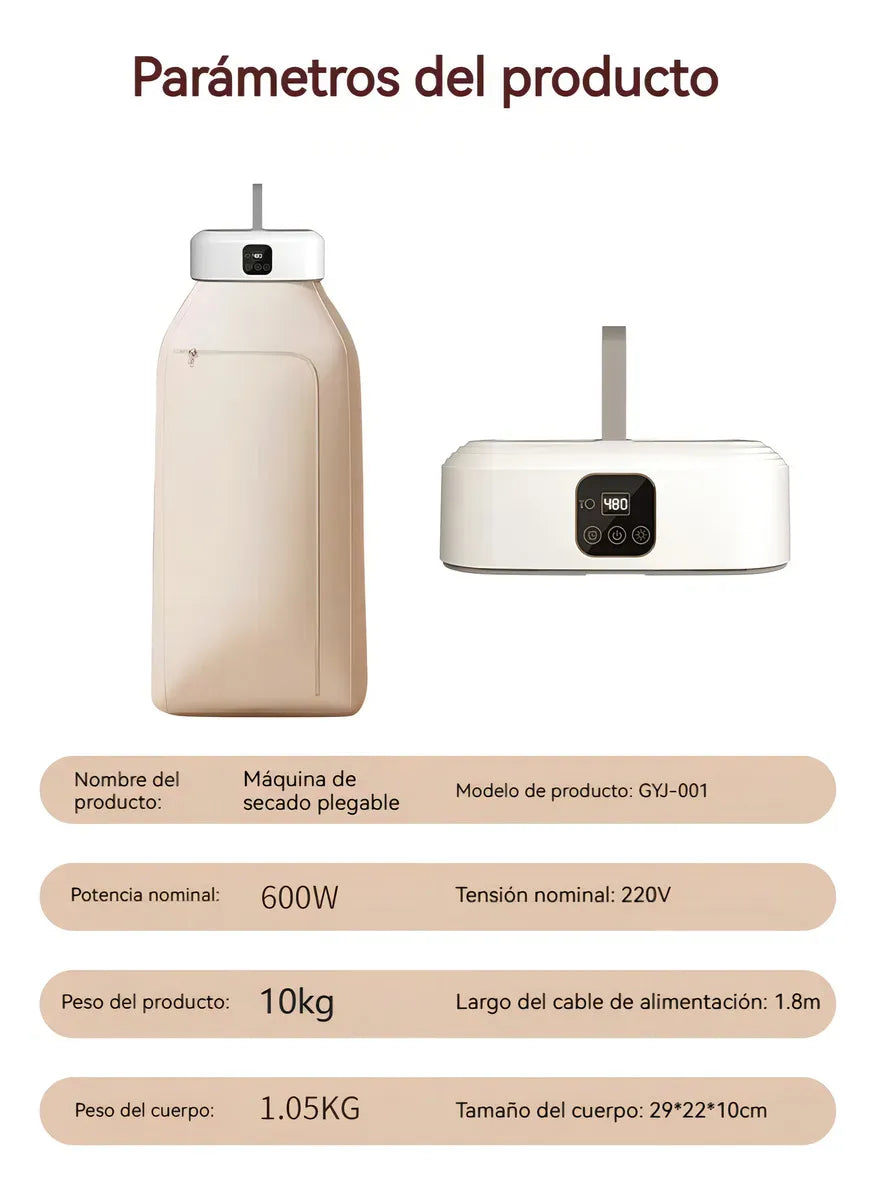 DryHome™ | Secadora Portátil 10KG con Tecnología UV